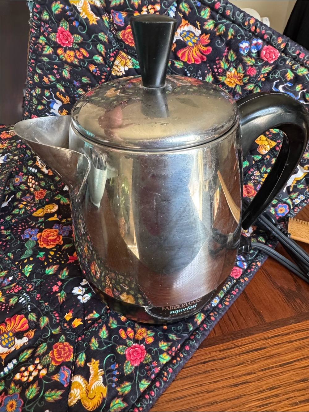Vintage Farberware Superfast Coffee Percolator 2-4 Cup Automatic Maker Electric